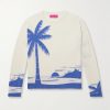 Intarsia-Knit Cashmere Sweater Intarsia-Knit Cashmere Sweater
