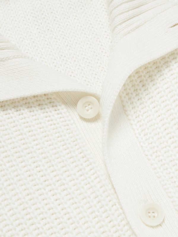 Claudio Ribbed Cotton and Cashmere-Blend Cardigan - CU Claudio Ribbed Cotton and Cashmere-Blend Cardigan - CU