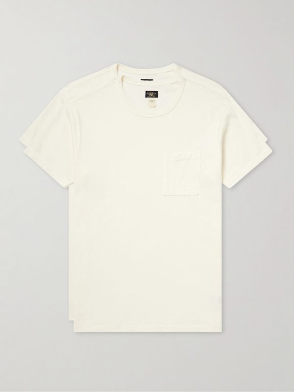 Two-Pack Garment-Dyed Cotton-Jersey T-Shirts Two-Pack Garment-Dyed Cotton-Jersey T-Shirts