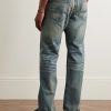 Straight-Leg Distressed Jeans - BK Straight-Leg Distressed Jeans - BK