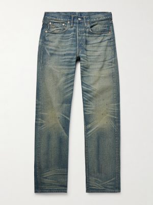 Straight-Leg Distressed Jeans Straight-Leg Distressed Jeans