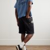 Bartz Paint-Splattered Embroidered Cotton-Chambray Shirt - OU Bartz Paint-Splattered Embroidered Cotton-Chambray Shirt - OU
