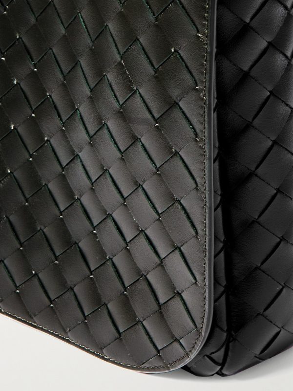 Swing Intrecciato Leather Messenger Bag - CU Swing Intrecciato Leather Messenger Bag - CU