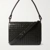 Swing Intrecciato Leather Messenger Bag Swing Intrecciato Leather Messenger Bag