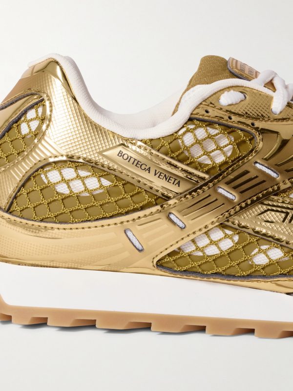 Orbit Metallic Rubber and Mesh Sneakers - E2 Orbit Metallic Rubber and Mesh Sneakers - E2