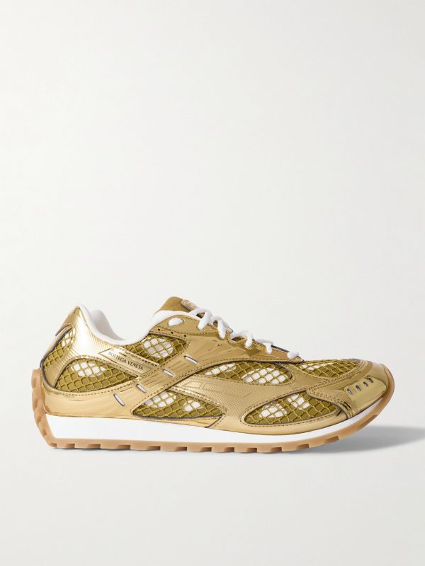 Orbit Metallic Rubber and Mesh Sneakers Orbit Metallic Rubber and Mesh Sneakers