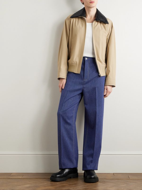 Wool and Cotton-Blend Drill Trousers - OU Wool and Cotton-Blend Drill Trousers - OU
