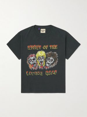 Night of The Living Dead Glittered Printed Cotton-Jersey T-Shirt Night of The Living Dead Glittered Printed Cotton-Jersey T-Shirt