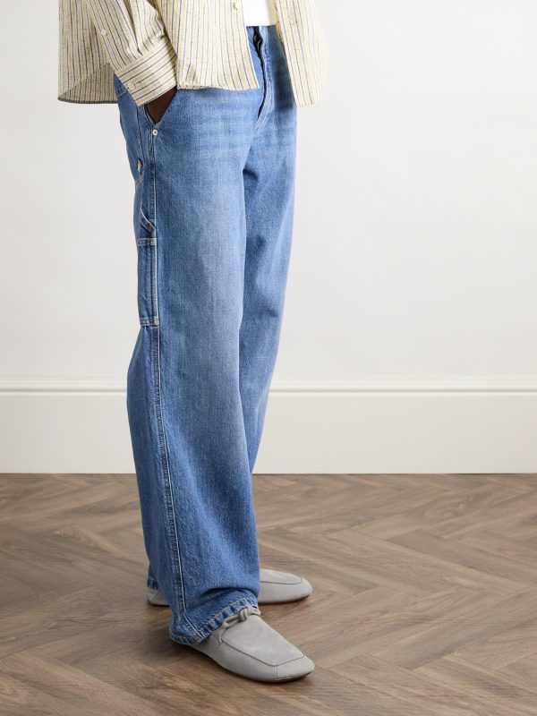 Knot-Detailed Leather-Trimmed Textured-Nubuck Loafers - OU