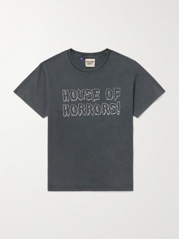 Horrors Glittered Printed Cotton-Jersey T-Shirt Horrors Glittered Printed Cotton-Jersey T-Shirt