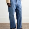 Knot-Detailed Leather-Trimmed Textured-Nubuck Loafers - OU Knot-Detailed Leather-Trimmed Textured-Nubuck Loafers - OU