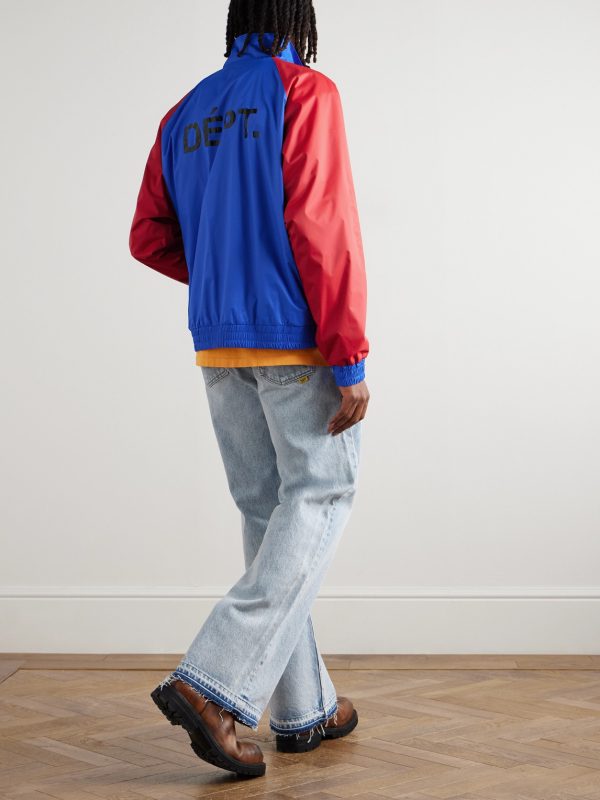 Jude Logo-Print Colour-Block Nylon-Ripstop Jacket - OU Jude Logo-Print Colour-Block Nylon-Ripstop Jacket - OU