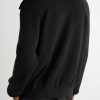 Ribbed Cotton Cardigan - BK Ribbed Cotton Cardigan - BK