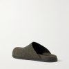 Granola Melton Wool Mules - BK Granola Melton Wool Mules - BK