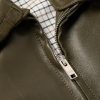 Intrecciato-Trimmed Leather Blouson Jacket - CU