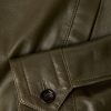 Intrecciato-Trimmed Leather Blouson Jacket - E1