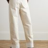 Wide-Leg Embellished Stone-Washed Jeans - BK