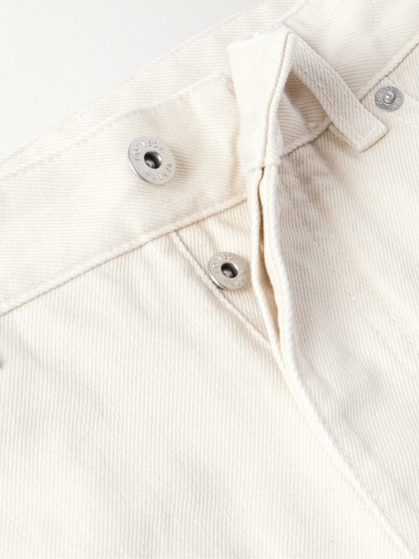 Wide-Leg Embellished Stone-Washed Jeans - E1