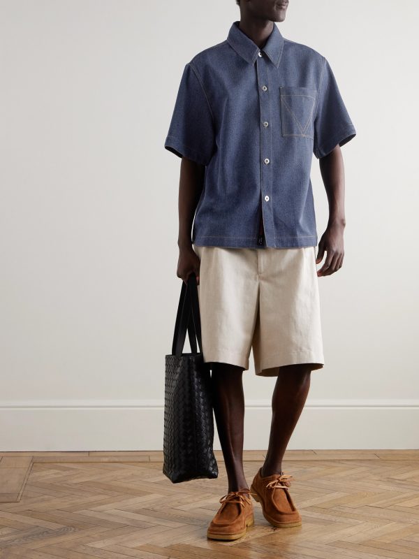 Oversized Wool and Cotton-Blend Drill Shirt - OU Oversized Wool and Cotton-Blend Drill Shirt - OU