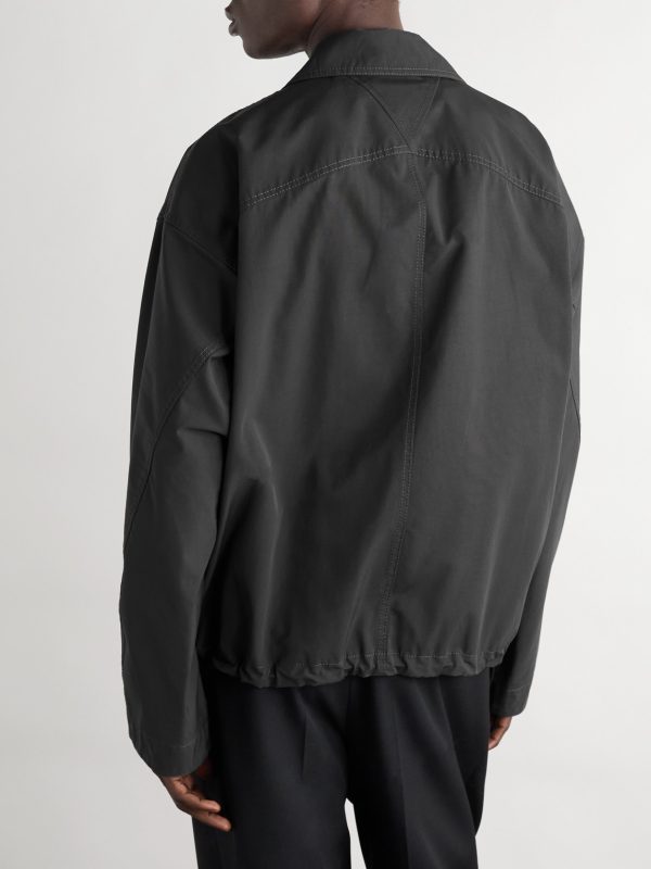 Cotton-Faille Blouson Jacket - BK