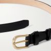2.5cm Leather Belt - E1