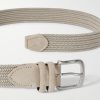 3.5cm Suede-Trimmed Woven Belt - E1 3.5cm Suede-Trimmed Woven Belt - E1