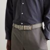 3.5cm Suede-Trimmed Woven Belt - FR 3.5cm Suede-Trimmed Woven Belt - FR