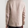 Laurel Unstructured Herringbone Linen Suit Jacket - BK Laurel Unstructured Herringbone Linen Suit Jacket - BK