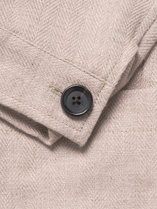 Laurel Unstructured Herringbone Linen Suit Jacket - CU Laurel Unstructured Herringbone Linen Suit Jacket - CU