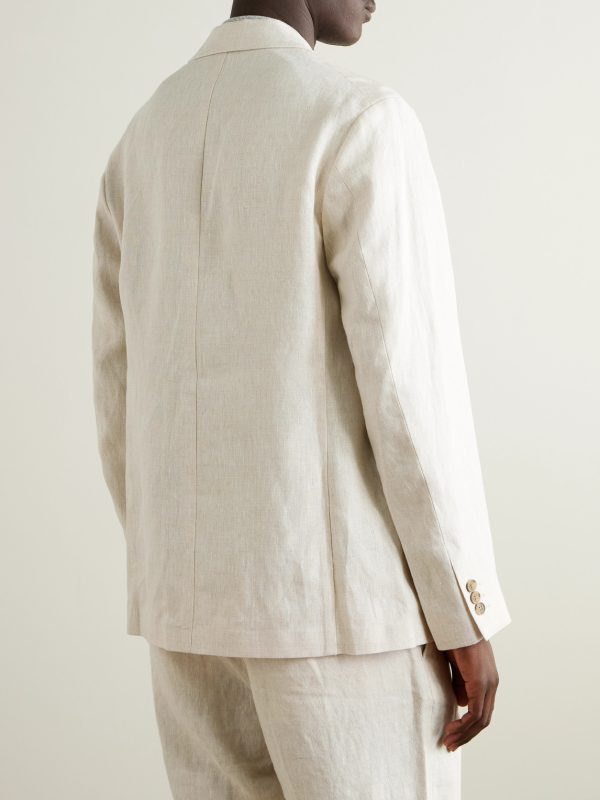 Timo 1454 Linen Suit Jacket - BK
