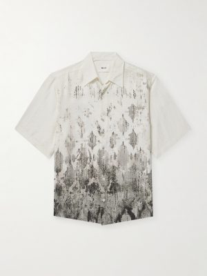 Quinsy 5971 Printed Modal-Blend Shirt Quinsy 5971 Printed Modal-Blend Shirt