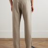 Aden 1454 Straight-Leg Linen Suit Trousers - BK Aden 1454 Straight-Leg Linen Suit Trousers - BK
