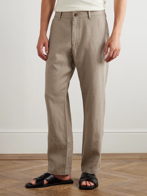 Aden 1454 Straight-Leg Linen Suit Trousers - FR Aden 1454 Straight-Leg Linen Suit Trousers - FR