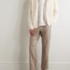 Aden 1454 Straight-Leg Linen Suit Trousers - OU Aden 1454 Straight-Leg Linen Suit Trousers - OU