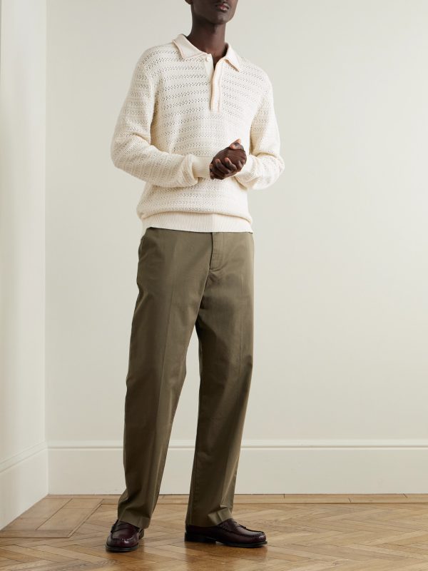 Josh 6636 Pointelle-Knit Organic Cotton Polo Shirt - OU