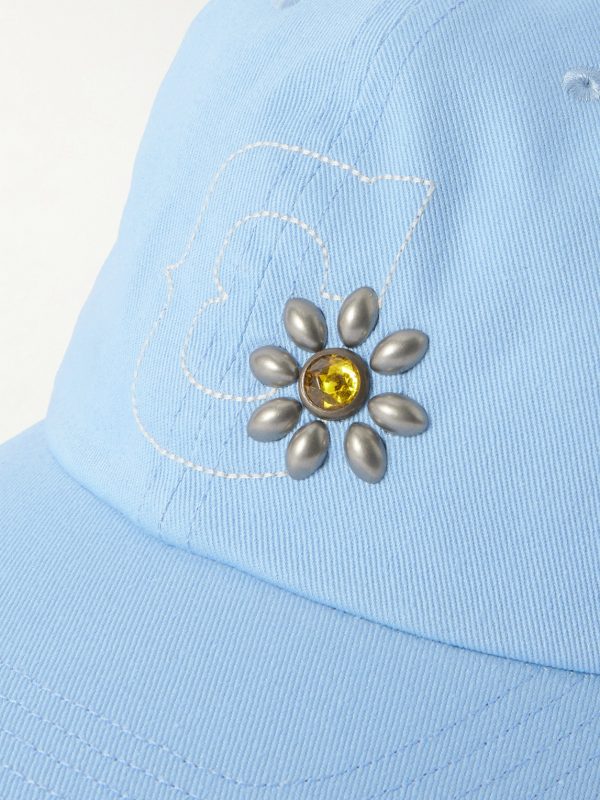Logo-Embroidered Embellished Cotton-Twill Baseball Cap - CU Logo-Embroidered Embellished Cotton-Twill Baseball Cap - CU