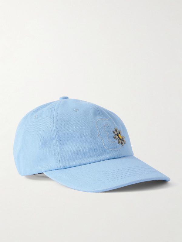 Logo-Embroidered Embellished Cotton-Twill Baseball Cap Logo-Embroidered Embellished Cotton-Twill Baseball Cap