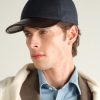 Logo-Embroidered Leather-Trimmed Wool-Blend Baseball Cap - OU Logo-Embroidered Leather-Trimmed Wool-Blend Baseball Cap - OU