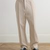 Straight-Leg Cotton-Blend Ponte Sweatpants - FR Straight-Leg Cotton-Blend Ponte Sweatpants - FR