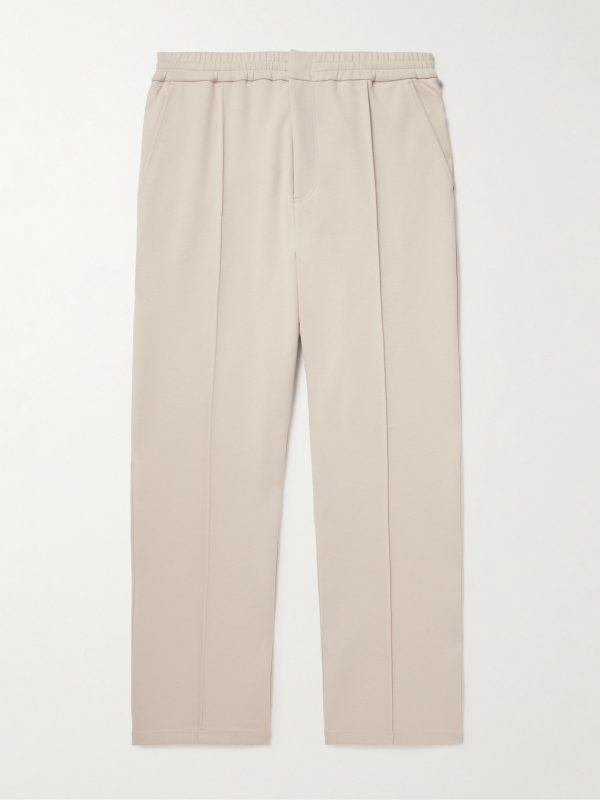 Straight-Leg Cotton-Blend Ponte Sweatpants Straight-Leg Cotton-Blend Ponte Sweatpants