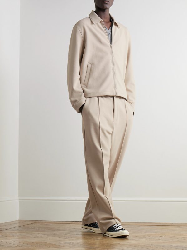 Straight-Leg Cotton-Blend Ponte Sweatpants - OU Straight-Leg Cotton-Blend Ponte Sweatpants - OU