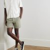 Avery Camp-Collar Honeycomb-Knit Cotton-Blend Terry Shirt - OU Avery Camp-Collar Honeycomb-Knit Cotton-Blend Terry Shirt - OU