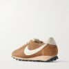 LD-1000 Leather and Suede-Trimmed Mesh Sneakers - BK LD-1000 Leather and Suede-Trimmed Mesh Sneakers - BK