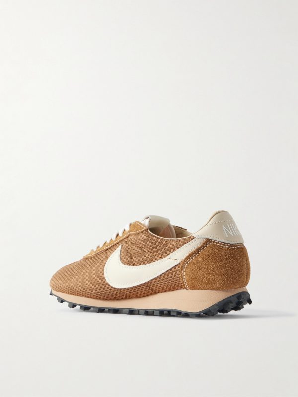 LD-1000 Leather and Suede-Trimmed Mesh Sneakers - BK LD-1000 Leather and Suede-Trimmed Mesh Sneakers - BK
