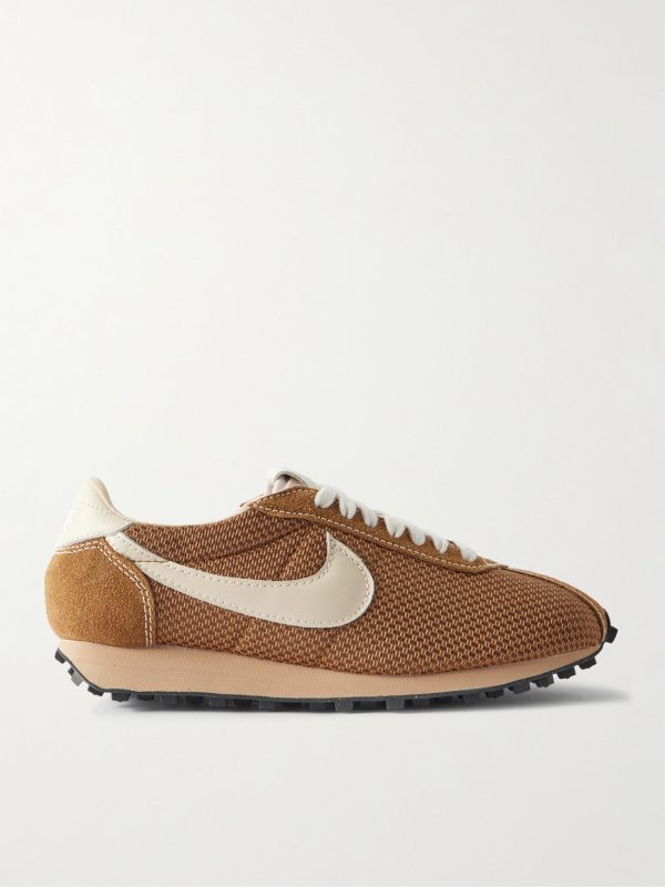 LD-1000 Leather and Suede-Trimmed Mesh Sneakers LD-1000 Leather and Suede-Trimmed Mesh Sneakers