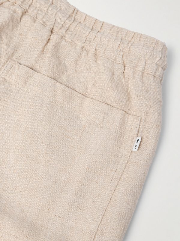 Gregor 1454 Straight-Leg Linen Drawstring Shorts - CU Gregor 1454 Straight-Leg Linen Drawstring Shorts - CU