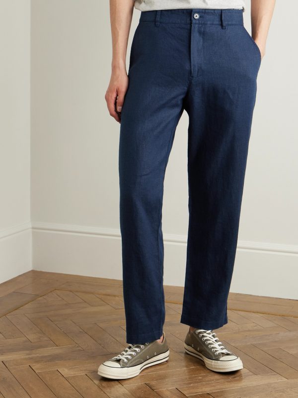 Aden 1454 Straight-Leg Linen Suit Trousers - FR Aden 1454 Straight-Leg Linen Suit Trousers - FR