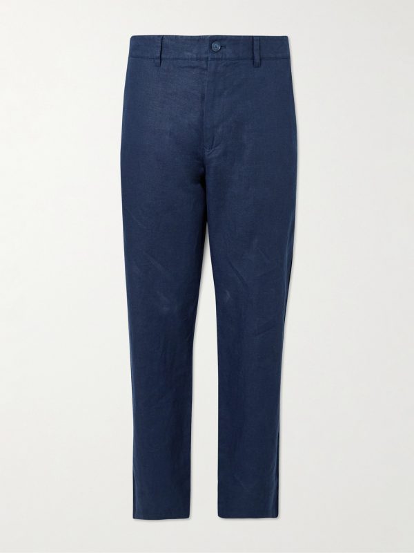 Aden 1454 Straight-Leg Linen Suit Trousers Aden 1454 Straight-Leg Linen Suit Trousers