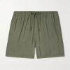 Ryder 5971 Straight-Leg Crinkled TENCEL™ Modal-Blend Drawstring Shorts Ryder 5971 Straight-Leg Crinkled TENCEL™ Modal-Blend Drawstring Shorts