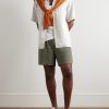 Ryder 5971 Straight-Leg Crinkled TENCEL™ Modal-Blend Drawstring Shorts - OU Ryder 5971 Straight-Leg Crinkled TENCEL™ Modal-Blend Drawstring Shorts - OU